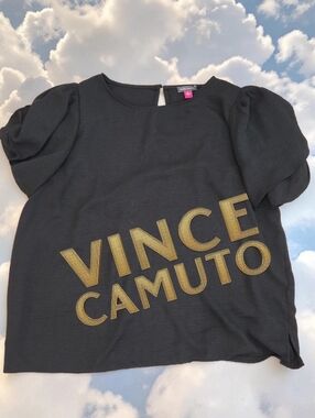 *1342 Vince Camuto black blouse Womeh size XL